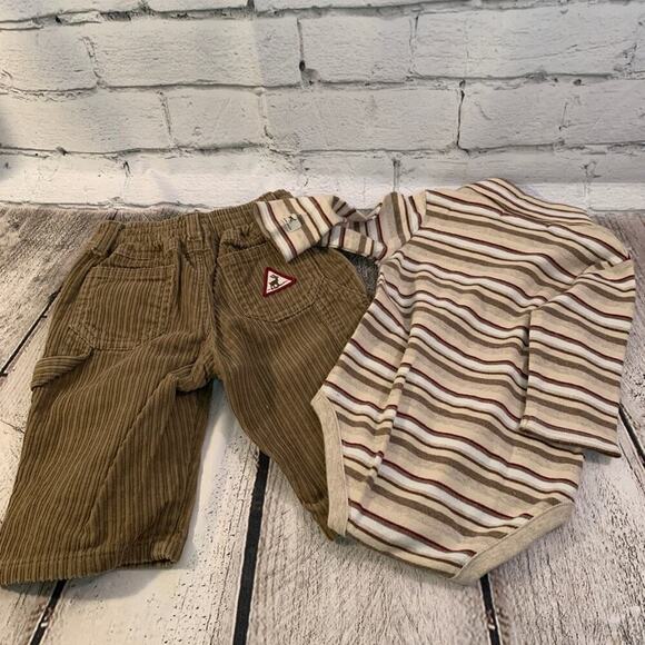 JANIE AND JACK Boy’s 2 Piece Turtleneck Onesie and Corduroy Pants / Size: 3-6 Mo - Picture 8 of 8